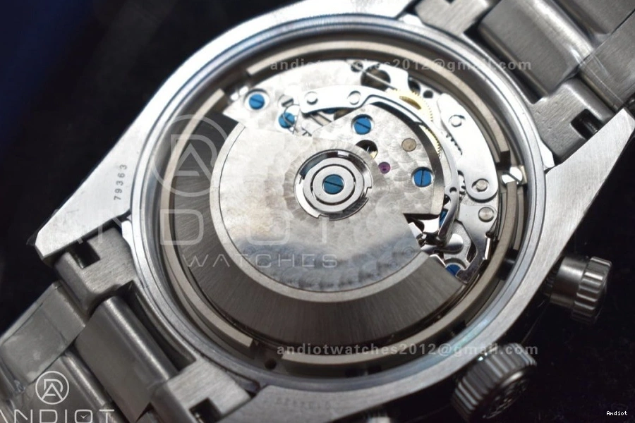 Bay 1:1 Black TWS Bracelet Dial SS A7750 White Chrono on Best Edition SS 1126